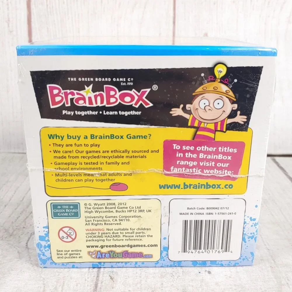 BrainBox The World Memory Card Game University Games Educational Kids NEW SEALED